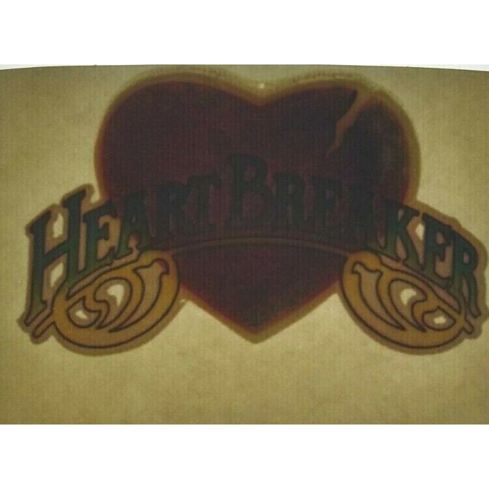 Heartbreaker Heart Screamin Gleamin Glitter Iron-On Transfer Decal Donruss 1970s